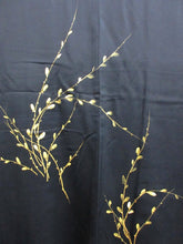 Load image into Gallery viewer, Haori Jacket Vintage(1950-1980) Black Gold Salix gracilistyla Nekoyanagi Silk #7822L1
