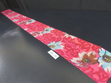 Load image into Gallery viewer, KK755A6 Silk Kimono Fabric Vintage(1950-1980) Meisen Red 66.9x5.9in(170x15cm)
