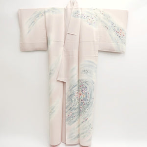 Kimono Pale Pink Flower Tall Silk #9316F2