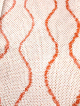 Load image into Gallery viewer, MBFd#30A Silk Kimono Fabric Vintage(1950-1980) Shibori Salmon 37.8x12.2in(96x31cm)
