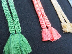 HM#53 Silk Haori Himo Flat Braid 5pcs Bundle Pack