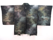 Load image into Gallery viewer, Haori Jacket Vintage(1950-1980) Black Gold Majestic Cloud Rock #120
