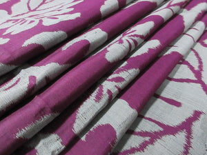 ACH#694 Silk Kimono Fabric Vintage 1930s Meisen Paulownia 57.1x13.4in(145x34cm)