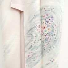 Load image into Gallery viewer, Kimono Pale Pink Flower Tall Silk #9316F2
