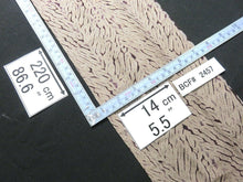 Load image into Gallery viewer, BCF#2457 Silk Kimono Fabric Vintage(1950-1980) Itanome  Shibori    Light  Brown    220cm (86.6in)
