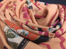 Load image into Gallery viewer, ACH#674 Silk Kimono Fabric Vintage 1930s Rinzu Tsuzumi 55.1x11.8in(140x30cm)
