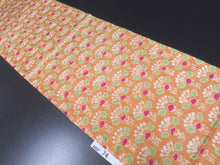 Load image into Gallery viewer, MBFd#74B Silk Kimono Fabric Vintage(1950-1980) Shibori Salmon 43.3x12.2in(110x31cm)

