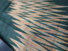 Load image into Gallery viewer, MBFt#12B Silk Kimono Fabric Vintage(1920-1950) Meisen Dark Green 57.1x13.0in(145x33cm)
