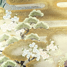 Load image into Gallery viewer, Fukuro Obi Gold Palace Birds Peony Silk BB222V3

