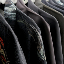 Load image into Gallery viewer, Bundle 15pcs Silk Black Haori Jacket Wholesale Bulk Free Shipping #404
