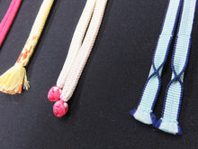 Load image into Gallery viewer, HM#118 Silk Haori Himo Flat Braid 5pcs Bundle Pack
