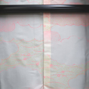 Haori Jacket Vintage(1950-1980) Black Chrysanthemum Silk #9502H1
