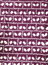 Load image into Gallery viewer, MKF#247 Silk Kimono Fabric Vintage(1950-1980) Shibori Wine red 39.4x13.0in(100x33cm)
