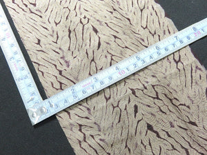 BCF#2457 Silk Kimono Fabric Vintage(1950-1980) Itanome  Shibori    Light  Brown    220cm (86.6in)