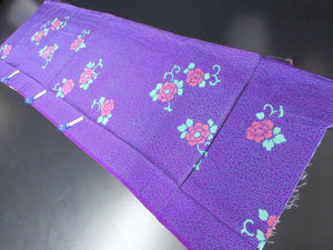 ACH#725 Silk Kimono Fabric Vintage 1930s 45.3x14.2in(115x36cm)