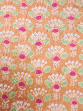 Load image into Gallery viewer, MBFd#74B Silk Kimono Fabric Vintage(1950-1980) Shibori Salmon 43.3x12.2in(110x31cm)
