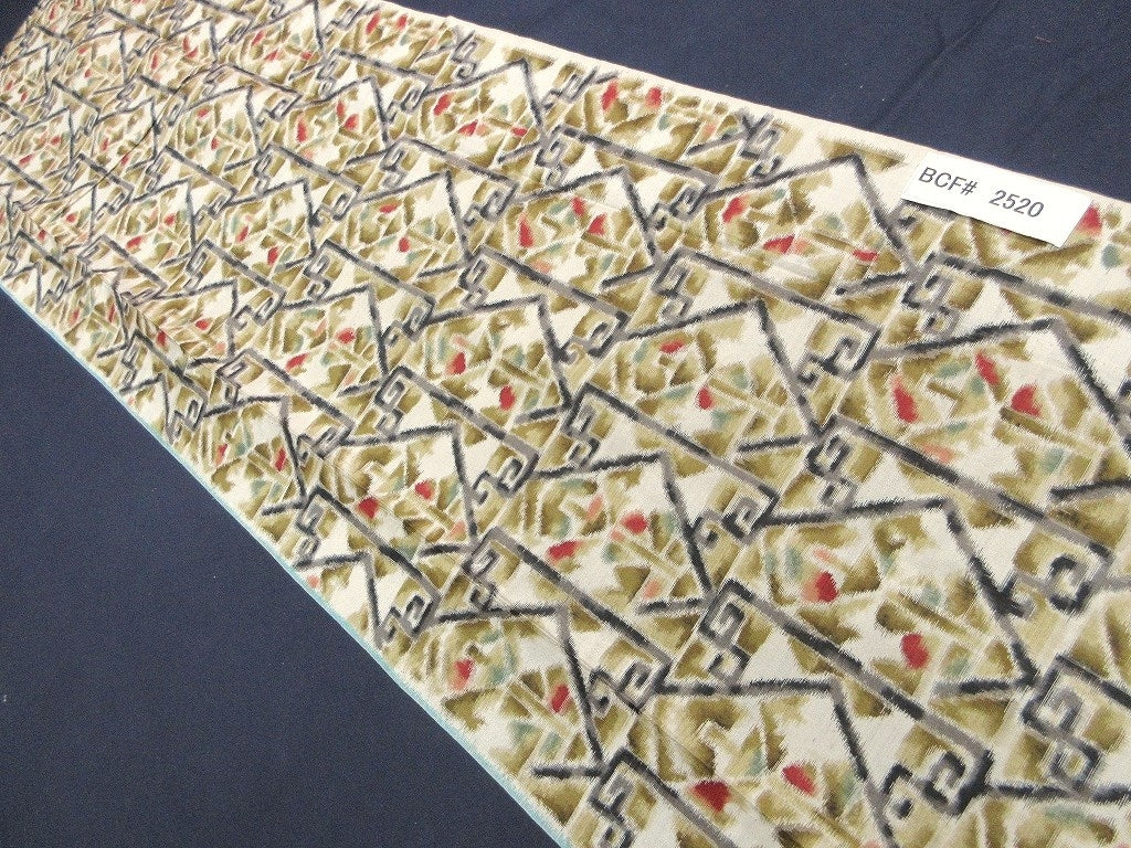 BCF#2520 Silk Kimono Fabric Vintage(1920-1950)  Meisen    Light  Brown    110cm (43.3in)