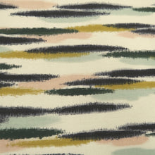 Load image into Gallery viewer, KK1364B7 Silk Kimono Fabric Vintage(1920-1950) Meisen Abstract art White Black Pink 42.5x12.6in(108x32cm)
