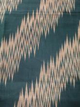 Load image into Gallery viewer, MBFt#12B Silk Kimono Fabric Vintage(1920-1950) Meisen Dark Green 57.1x13.0in(145x33cm)
