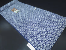 Load image into Gallery viewer, Cotton Bolt Fabric Vintage(1950-1980) Navy White 472.4x14.6in(1200x37cm) BB9045Y2
