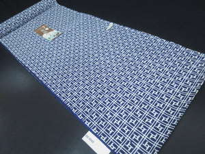 Cotton Bolt Fabric Vintage(1950-1980) Navy White 472.4x14.6in(1200x37cm) BB9045Y2