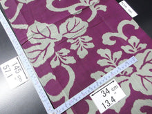 Load image into Gallery viewer, ACH#695 Silk Kimono Fabric Vintage 1930s Meisen Paulownia 57.1x13.4in(145x34cm)
