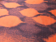 Load image into Gallery viewer, MKF#197 Silk Kimono Fabric Vintage(1920-1950) Meisen Leaf Vermillion 59.1x13.0in(150x33cm)
