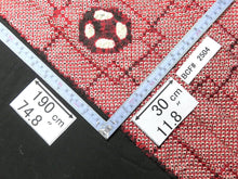 Load image into Gallery viewer, BCF#2504 Silk Kimono Fabric Vintage(1950-1980) Hand-stitched  Shibori     Red    190cm (74.8in)
