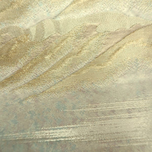Fukuro Obi Vintage(1950-1980) Gold Wave Silk BB237V4