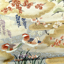 Load image into Gallery viewer, Fukuro Obi Gold Palace Birds Peony Silk BB222V3
