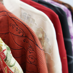 Bundle 15pcs Silk Colored Haori Jacket Wholesale Bulk Free Shipping #373
