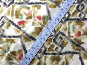 BCF#2520 Silk Kimono Fabric Vintage(1920-1950)  Meisen    Light  Brown    110cm (43.3in)