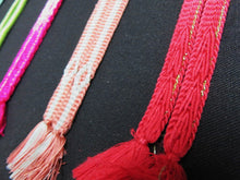Load image into Gallery viewer, HM#138 Silk Haori Himo Flat Braid 5pcs Bundle Pack
