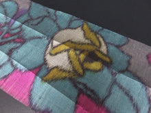 Load image into Gallery viewer, KK756A6 Silk Kimono Fabric Vintage(1950-1980) Meisen Magenta 68.9x5.9in(175x15cm)
