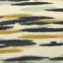 Load image into Gallery viewer, KK1364B7 Silk Kimono Fabric Vintage(1920-1950) Meisen Abstract art White Black Pink 42.5x12.6in(108x32cm)
