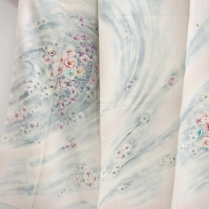 Kimono Pale Pink Flower Tall Silk #9316F2