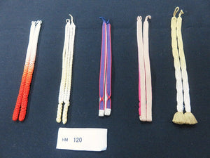 HM#120 Silk Haori Himo Flat Braid 5pcs Bundle Pack