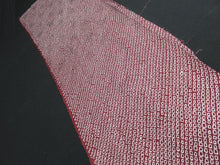 Load image into Gallery viewer, FF#2549 Silk Kimono Fabric Vintage(1950-1980) Hand-stitched Shibori Reddish Brown 105cm (41.3in)
