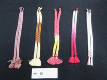 Load image into Gallery viewer, HM#55 Silk Haori Himo Flat Braid 5pcs Bundle Pack
