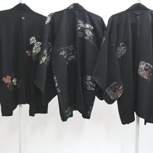Load image into Gallery viewer, Bundle 15pcs Silk Black Haori Jacket Wholesale Bulk Free Shipping #404
