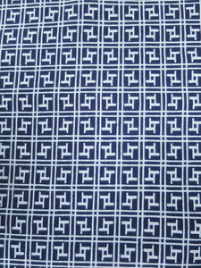 Cotton Bolt Fabric Vintage(1950-1980) Navy White 472.4x14.6in(1200x37cm) BB9045Y2