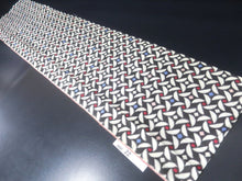 Load image into Gallery viewer, MBFd#22A Silk Kimono Fabric Vintage(1920-1950) Meisen Black White 57.1x12.6in(145x32cm)
