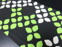 Load image into Gallery viewer, KK564A2 Silk Kimono Fabric Vintage(1950-1980) Shibori Black 63.0x11.8in(160x30cm)
