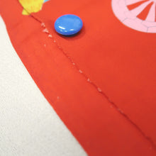 Load image into Gallery viewer, KK1194B4 Rayon Kimono Fabric Vintage(1950-1980) Heian Princess Vermillion 40.2x12.2in(102x31cm)
