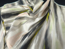 Load image into Gallery viewer, MKF#130 Silk Kimono Fabric Vintage(1920-1950) Meisen Cream white 45.3x13.0in(115x33cm)
