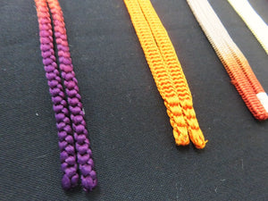 HM#29 Silk Haori Himo Flat Braid 5pcs Bundle Pack