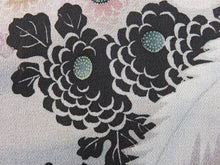 Load image into Gallery viewer, BCF#2595 Silk Tomesode Fabric Vintage(1920-1950) Phoenix Birds Black 90cm (35.4in)
