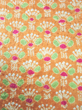 Load image into Gallery viewer, MBFd#75A Silk Kimono Fabric Vintage(1950-1980) Shibori Salmon 45.3x12.6in(115x32cm)
