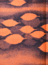 Load image into Gallery viewer, MKF#198 Silk Kimono Fabric Vintage(1920-1950) Meisen Leaf Vermillion 59.8x13.0in(152x33cm)
