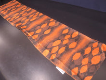Load image into Gallery viewer, MKF#199 Silk Kimono Fabric Vintage(1920-1950) Meisen Leaf Vermillion 59.1x13.0in(150x33cm)
